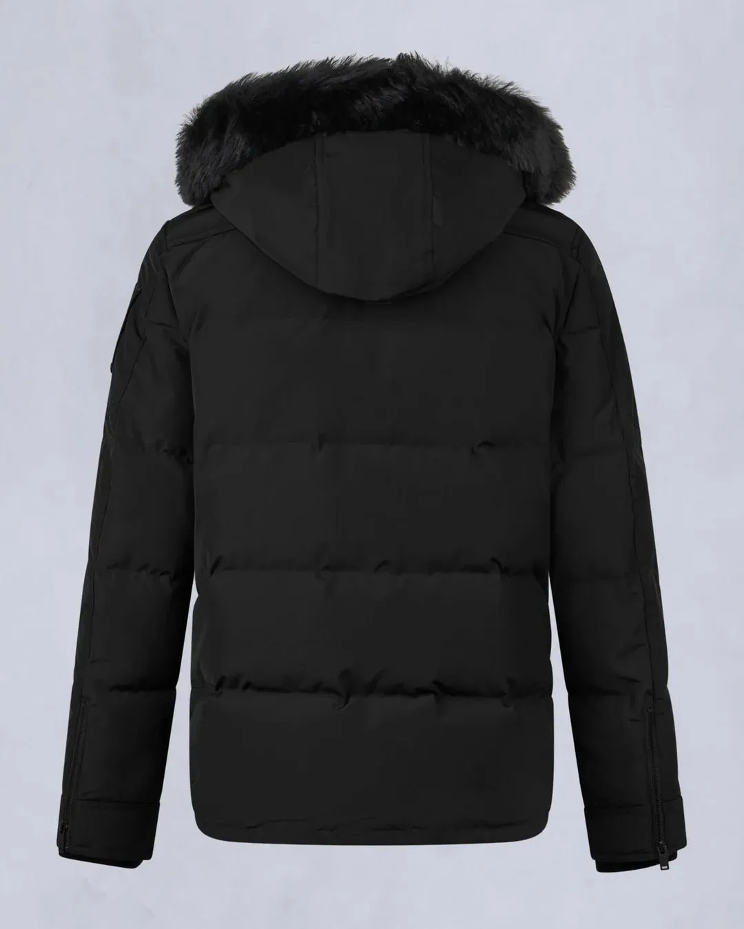 MOOSE KNUCKLES - ONYX ROUND ISLAND SHEARLING DOWN JACKET - M33MJ122S