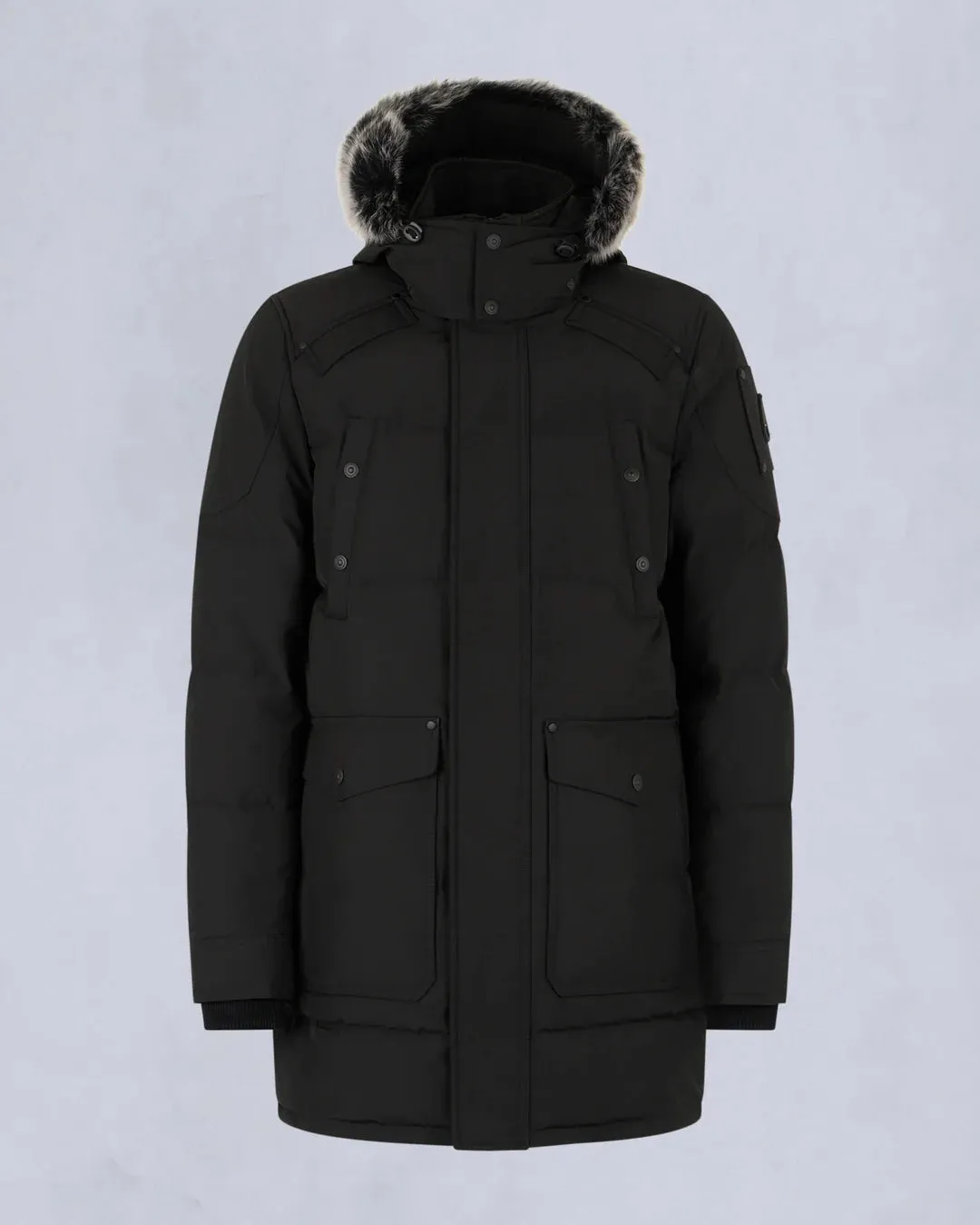 MOOSE KNUCKLES - ONYX SHEARLING BIG RIDGE PARKA - M33MP210S