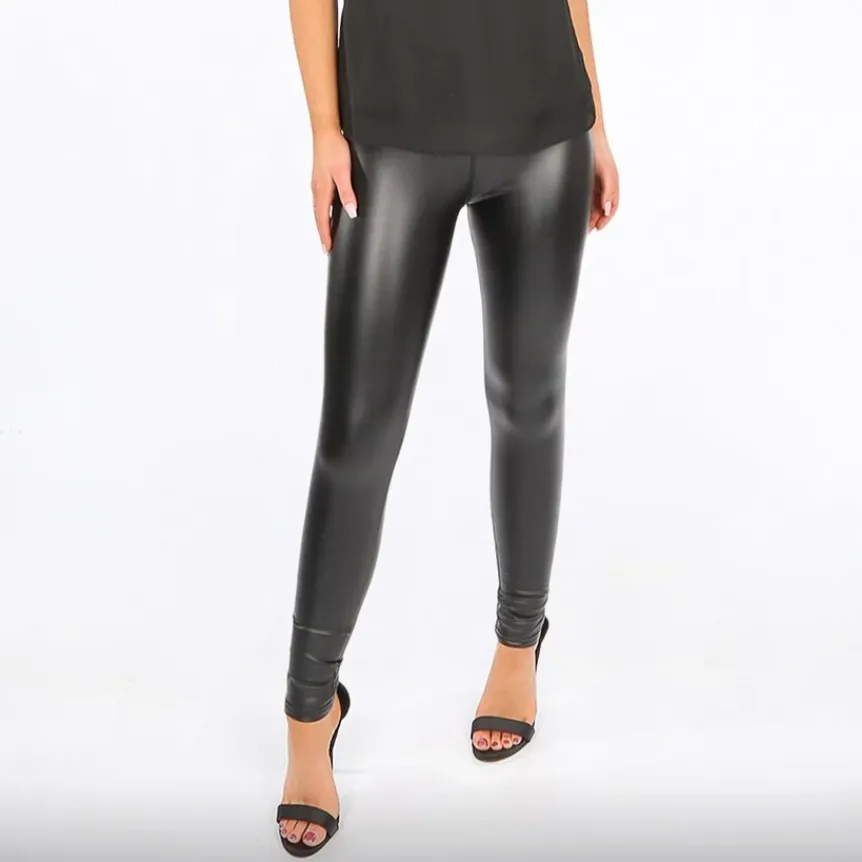 New Pleather High Waist Leggings (3 Colours)