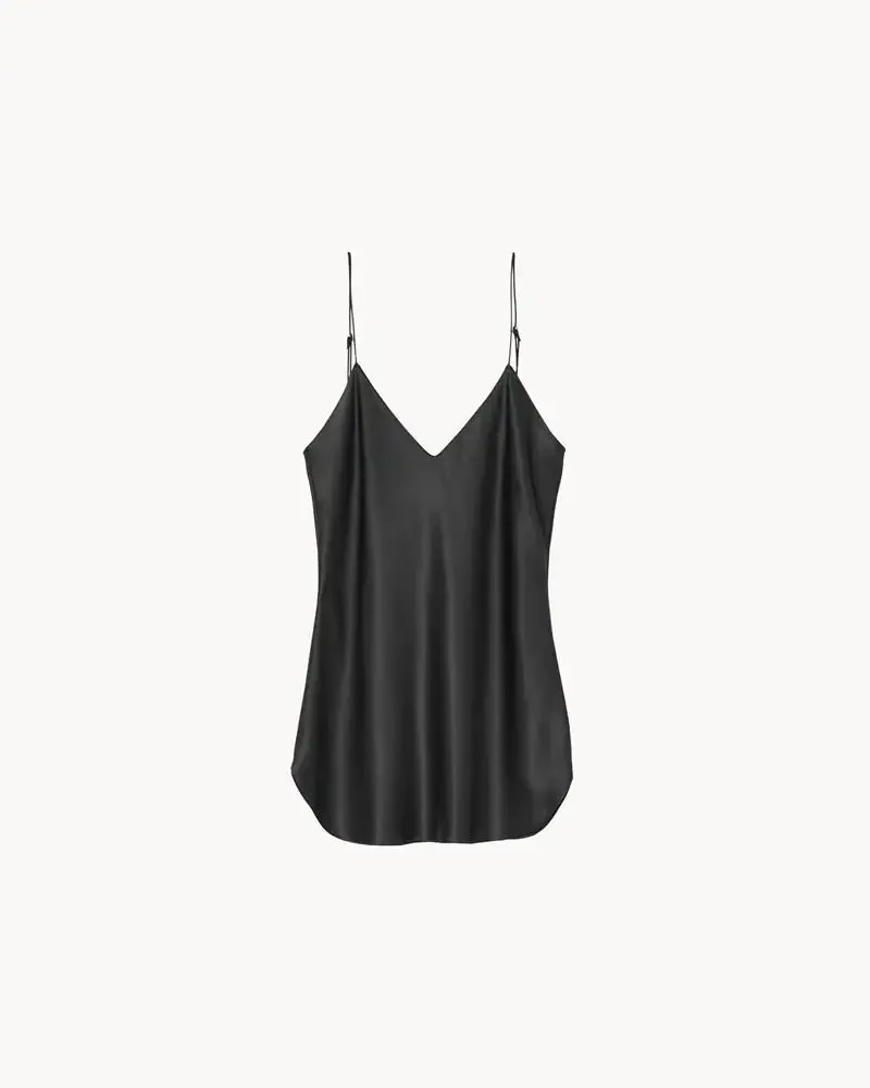 Stylish Nili Lotan Isabella Cami Top in Elegant Black - Womens Fashion Essential