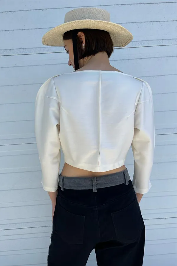 Palace Blouse in Cream