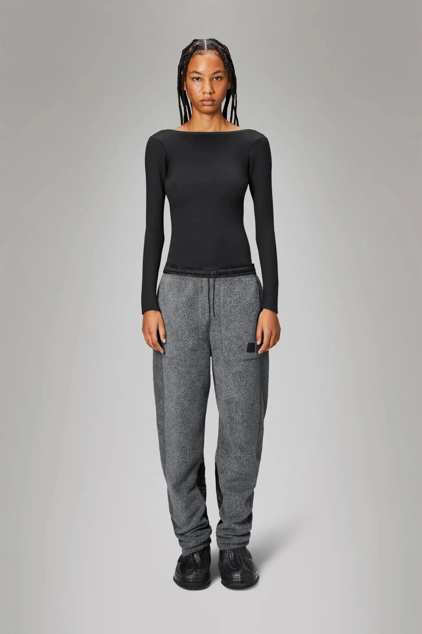 Heres an optimized title for the product:

RAINS YERMO Regular Fit Fleece Pants - Comfortable and Stylish Loungewear