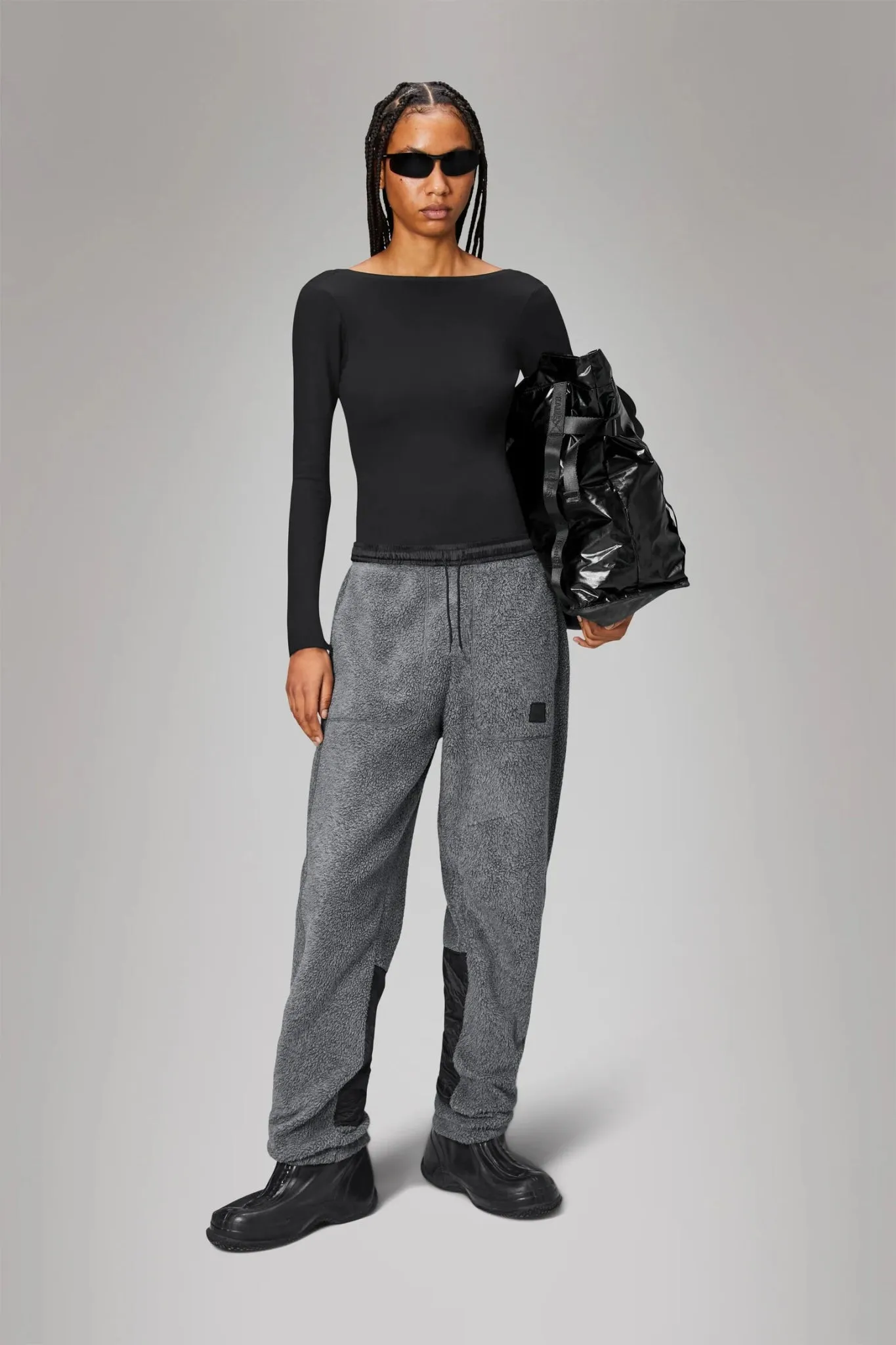 Heres an optimized title for the product:

RAINS YERMO Regular Fit Fleece Pants - Comfortable and Stylish Loungewear