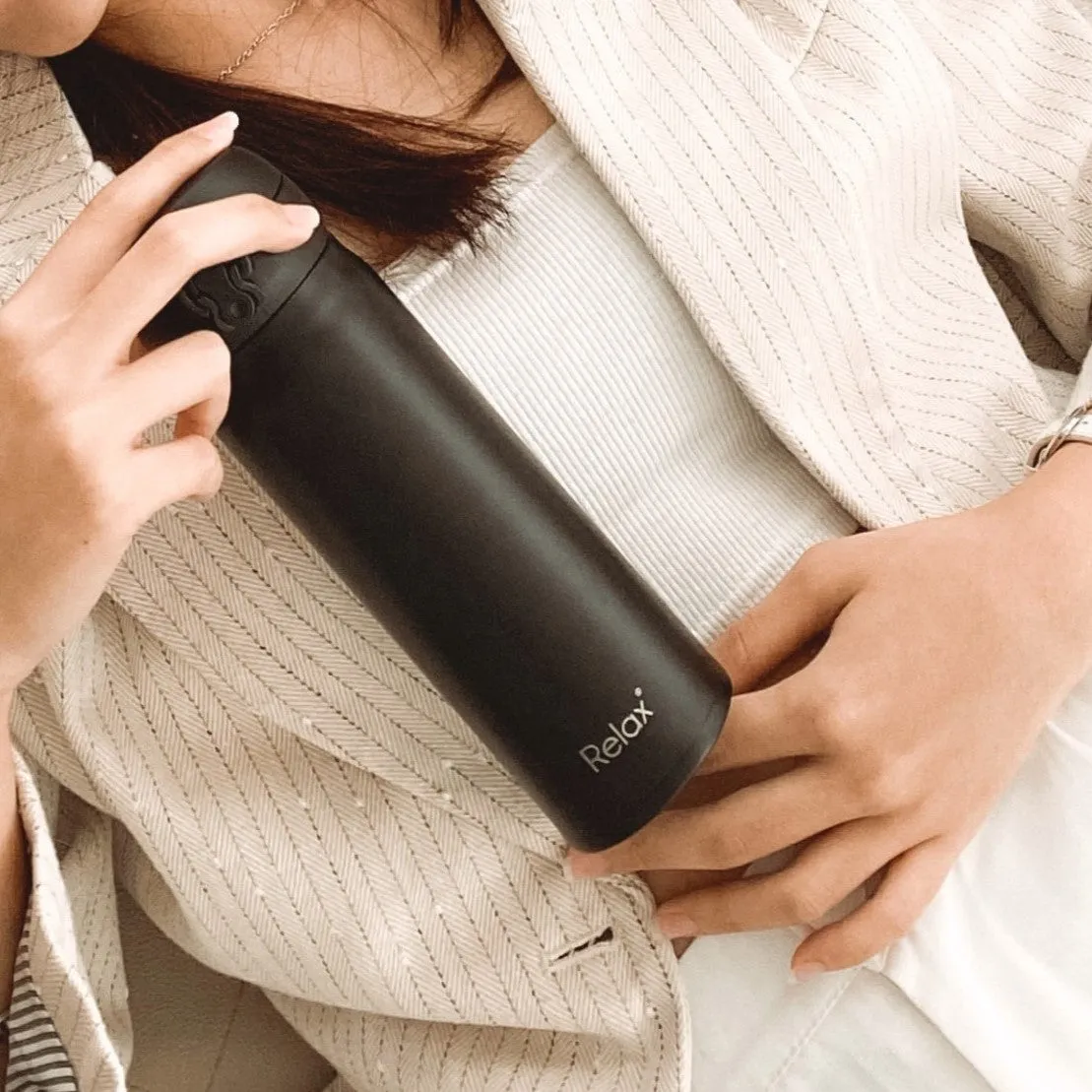 RELAX 500ML ELLISE STAINLESS STEEL THERMAL FLASK - SHADOW