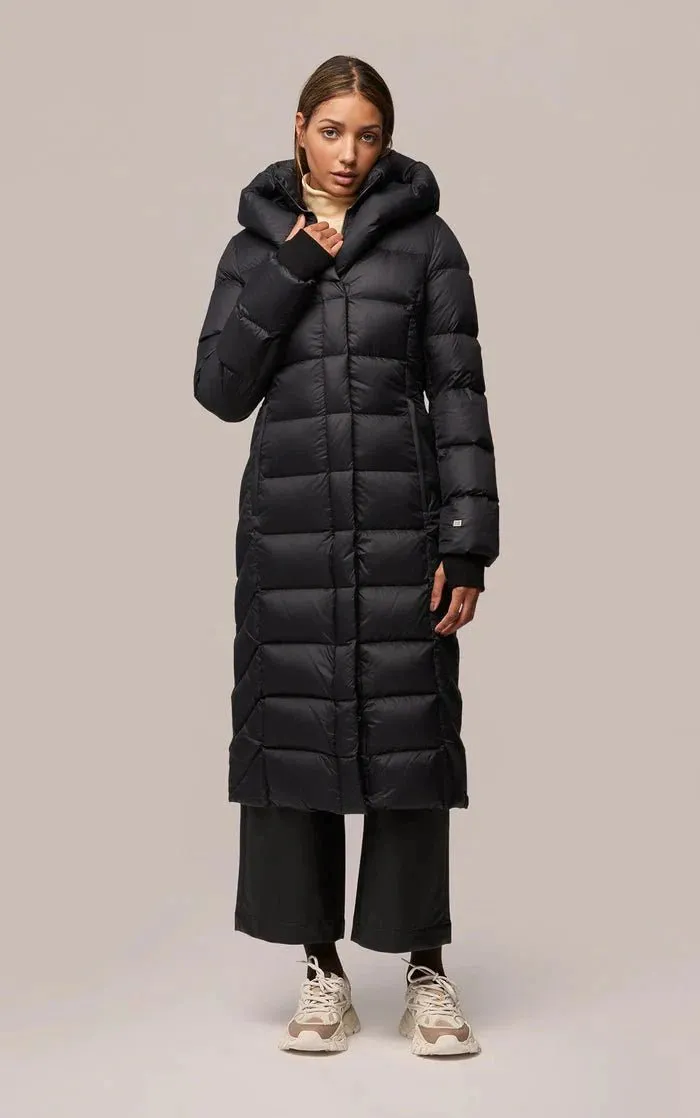 SOIA & KYO TALYSE-E: Womens Maxi-Length Brushed Down Coat