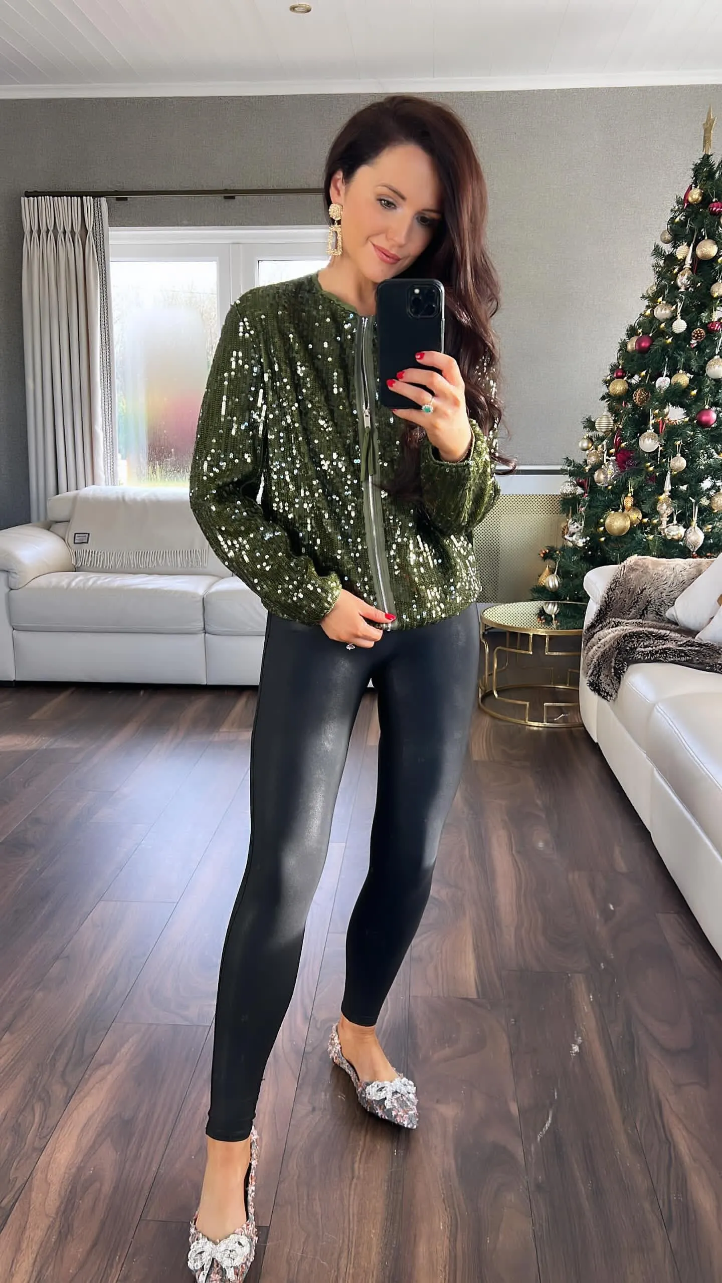 Sparkle bomber jacket