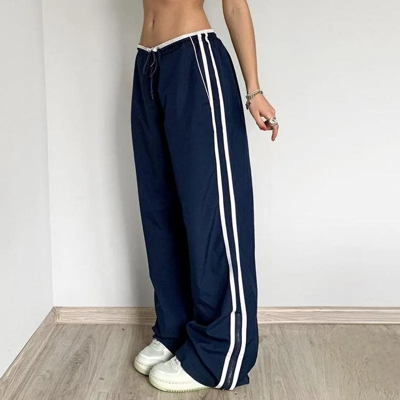 Sporty Pull On Trousers With Zip