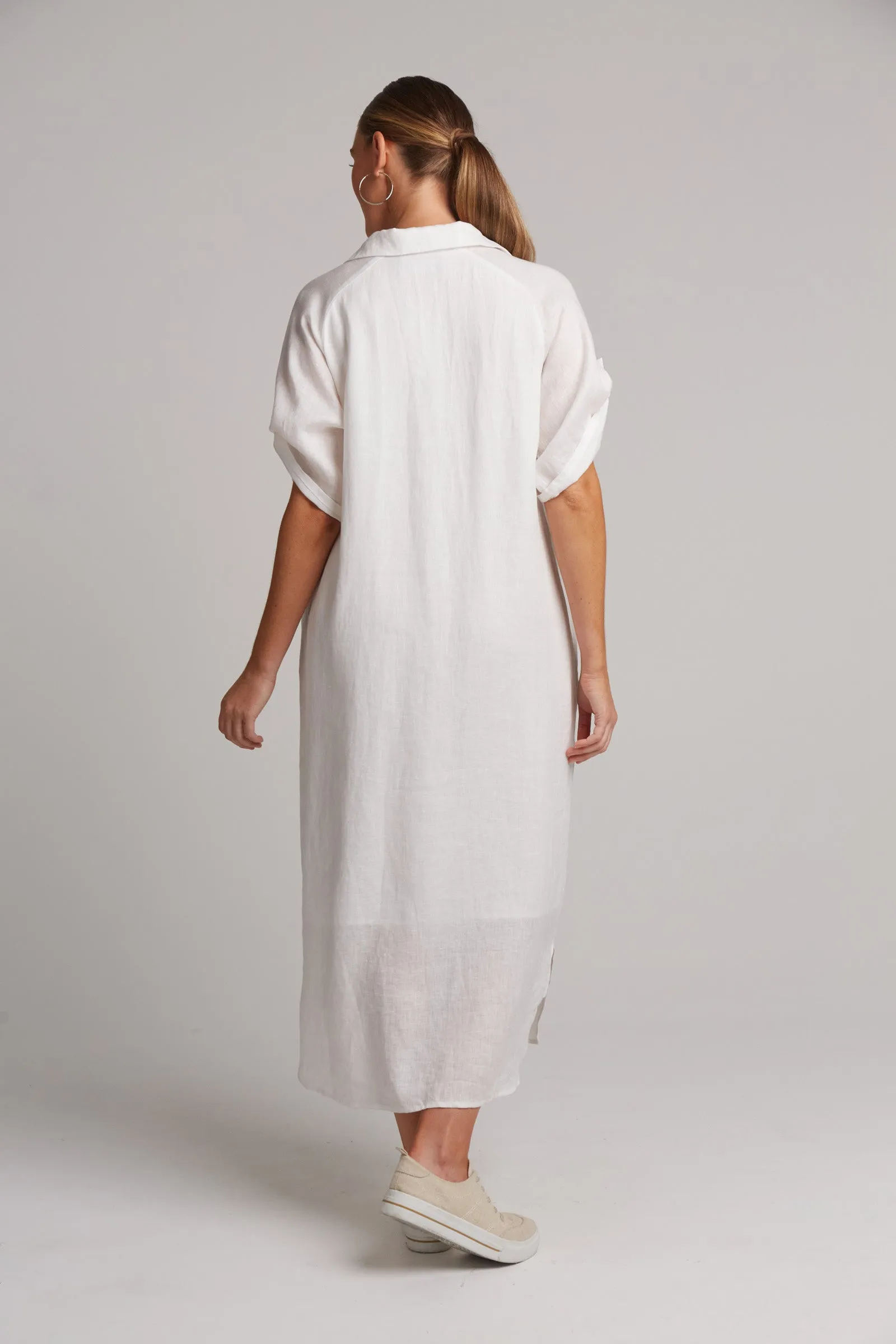 Studio Shirt Dress - Salt