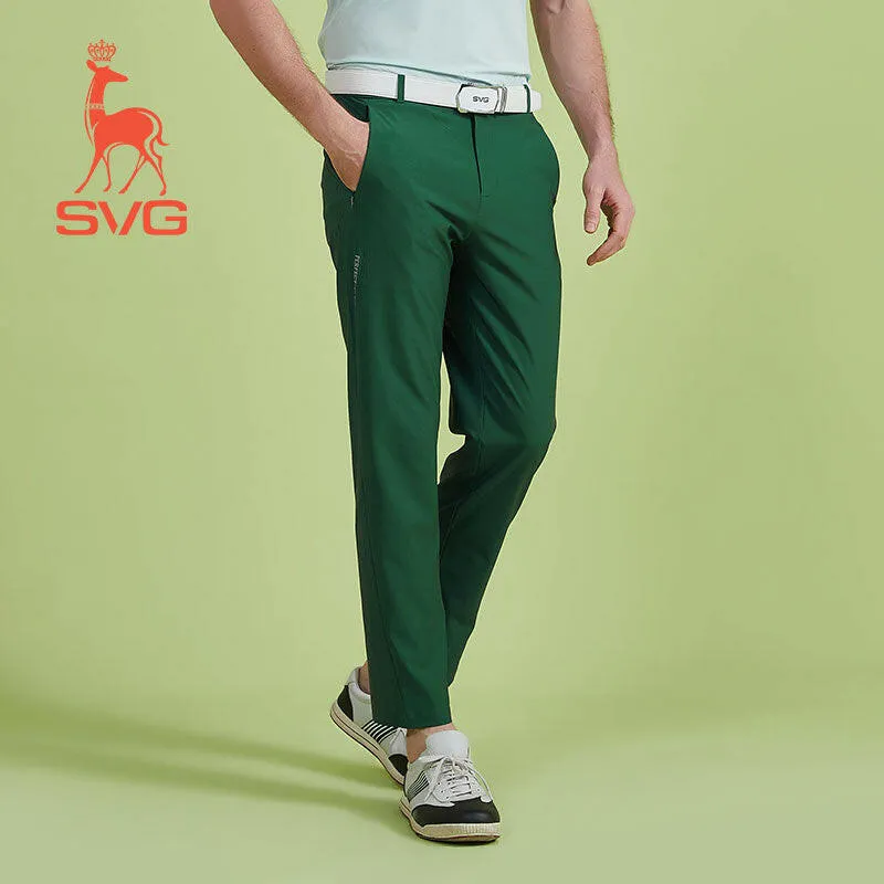 SVG Golf Men's Green Slim Stretch Pants