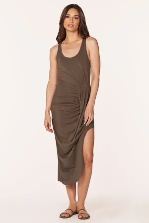 TANK DRESS WITH ASYMMETRICAL SKIRT