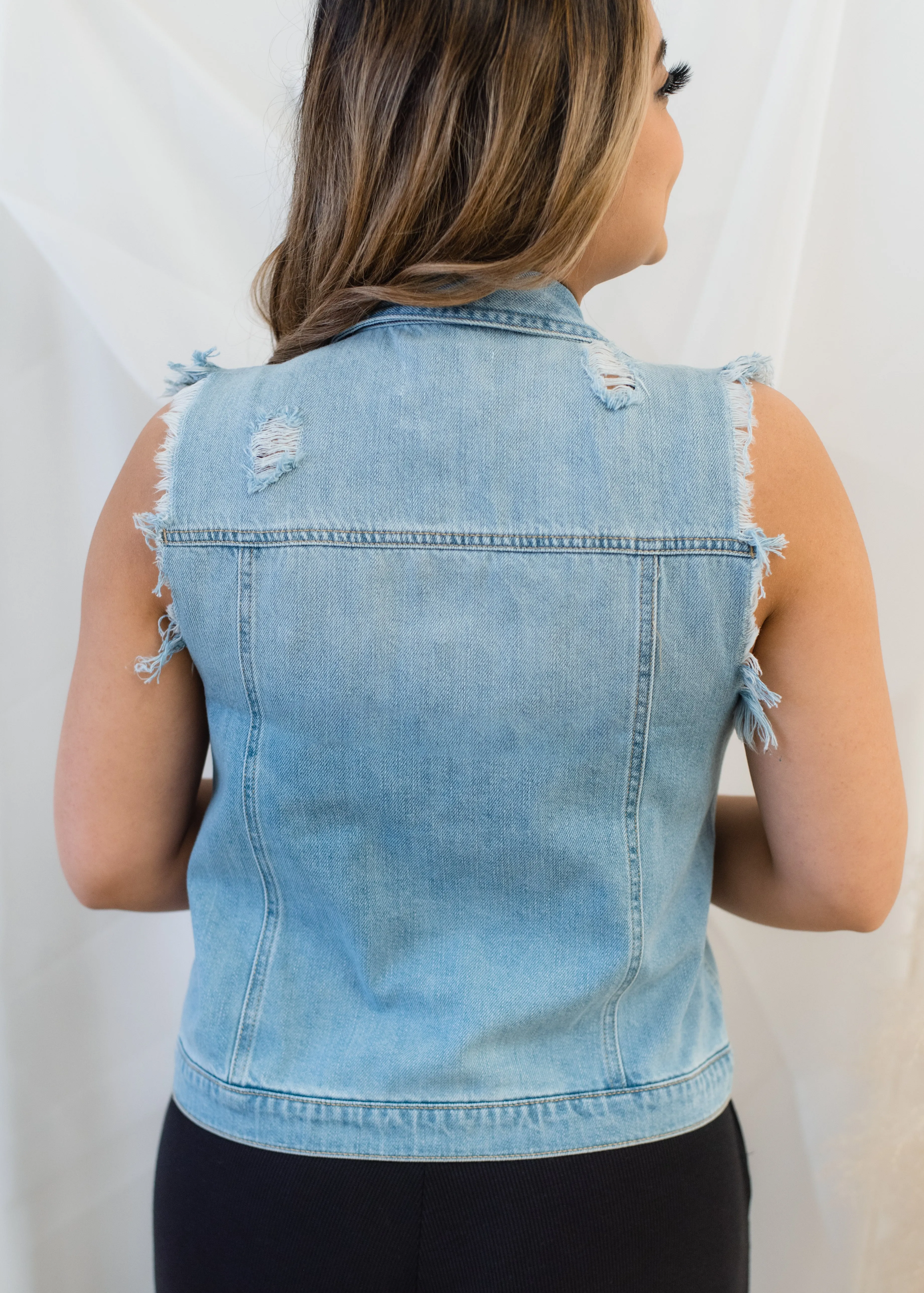 The Harper Denim Vest