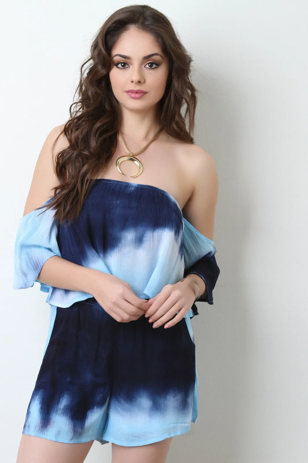 Tie-Dye Bardot Romper