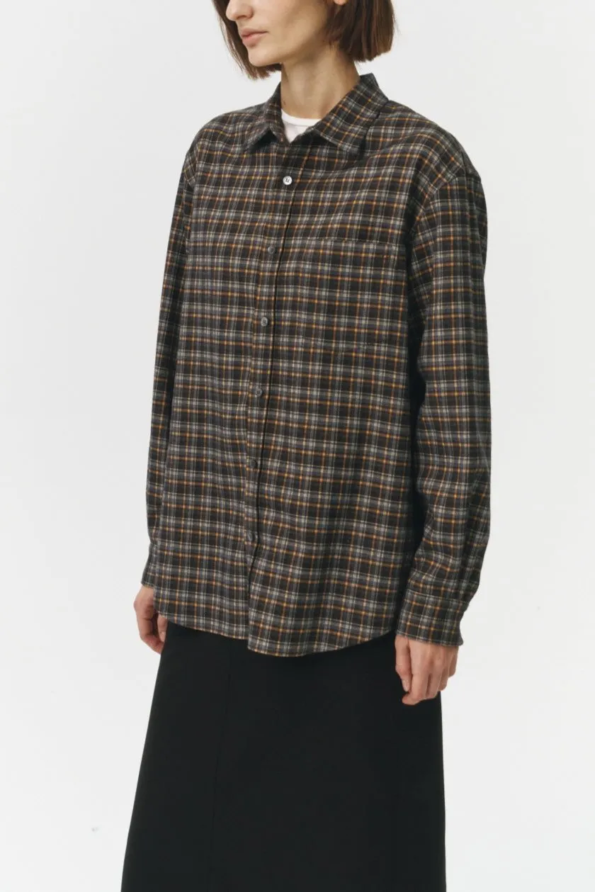 UNISEX CHECK FLANNEL SHIRT