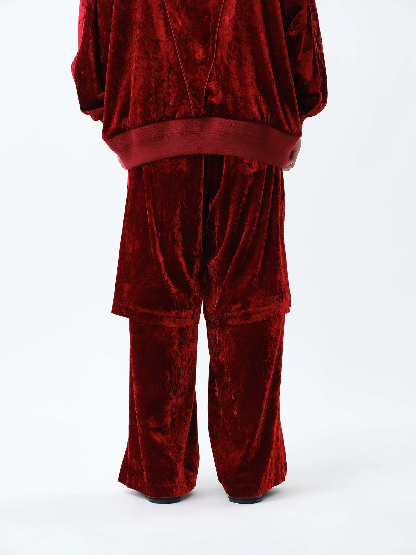 VELVET TRANSFORM EASY TRACK PANTS .12【RED】