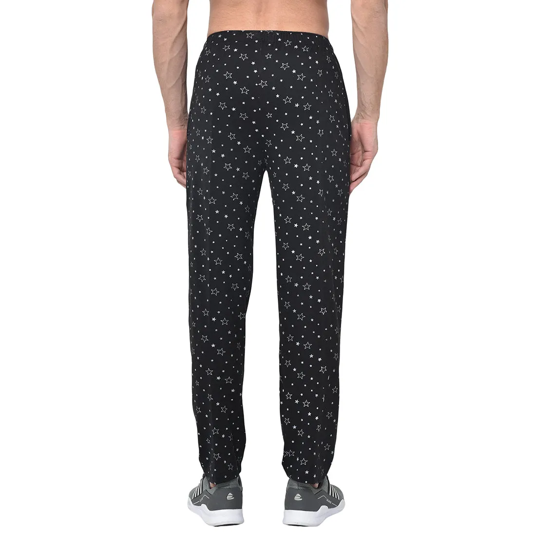 Vimal Jonney Black Cotton Trackpant For Men's