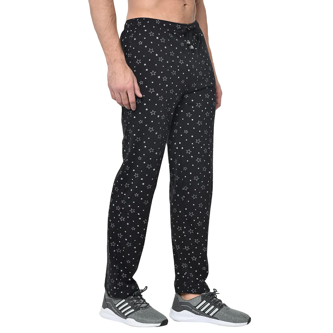 Vimal Jonney Black Cotton Trackpant For Men's