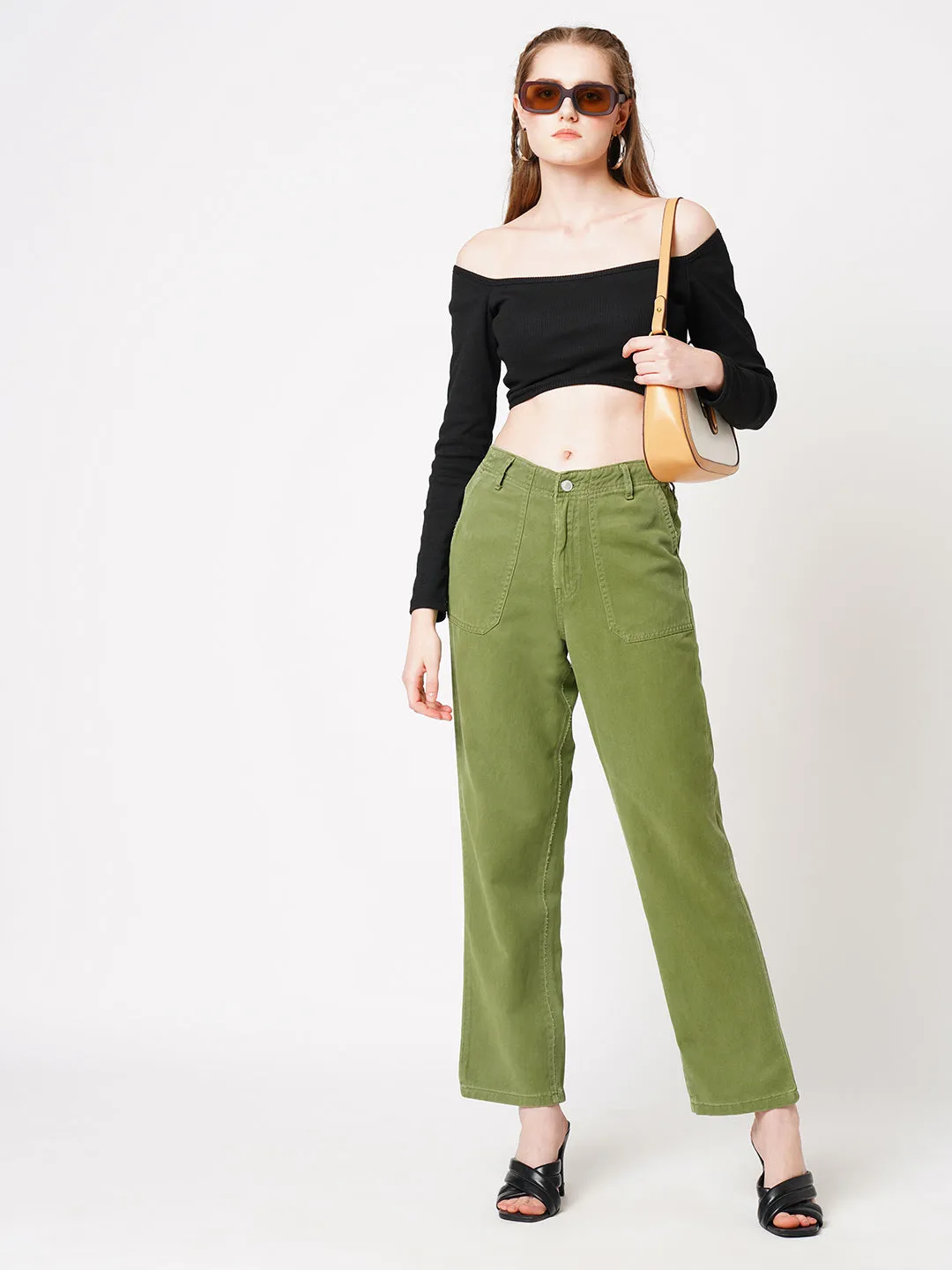 Women High-Rise Wide Leg Jeans