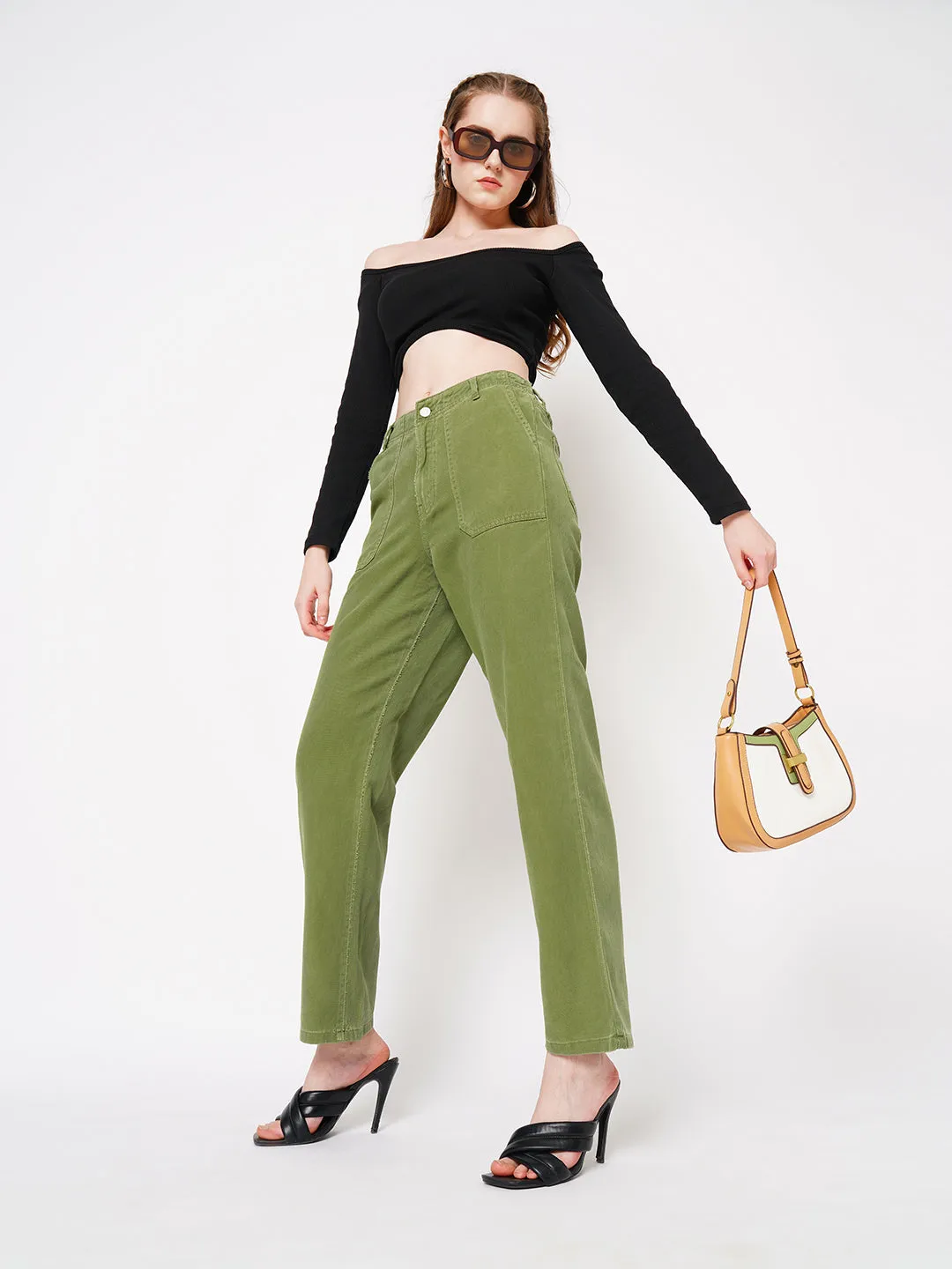 Women High-Rise Wide Leg Jeans