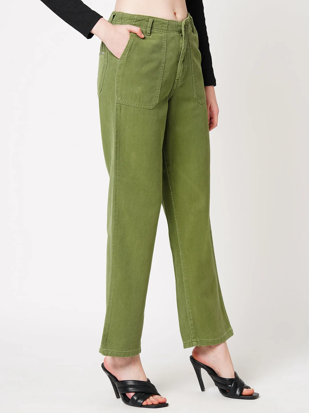 Women High-Rise Wide Leg Jeans